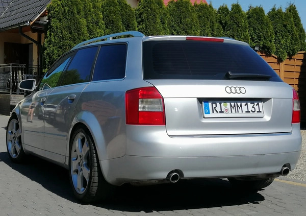 Audi A4 cena 13900 przebieg: 279000, rok produkcji 2004 z Mikołajki małe 172